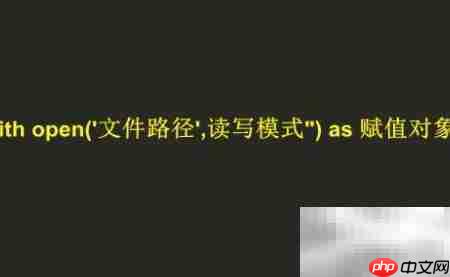 Python中with open用法解析