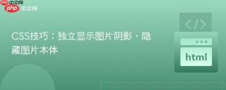 CSS技巧：独立显示图片阴影，隐藏图片本体