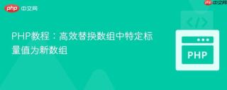 PHP教程：高效替换数组中特定标量值为新数组