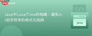 Java中LocalTime的构建：避免int到字符串的格式化陷阱