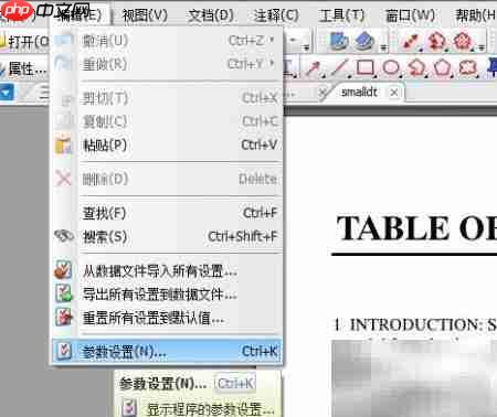PDF-Xchange背景设淡绿