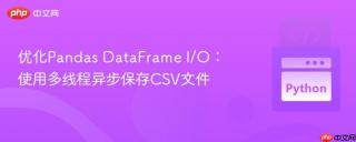 优化Pandas DataFrame I/O：使用多线程异步保存CSV文件