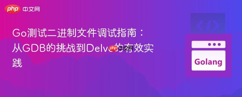 Go测试二进制文件调试指南：从GDB的挑战到Delve的有效实践
