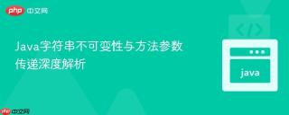 Java字符串不可变性与方法参数传递深度解析
