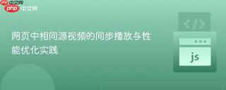 网页中相同源视频的同步播放与性能优化实践
