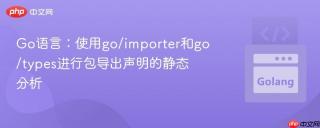 Go语言：使用go/importer和go/types进行包导出声明的静态分析