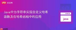 Java中为字符串实现自定义哈希函数及在哈希结构中的应用