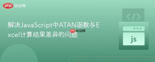 解决JavaScript中ATAN函数与Excel计算结果差异的问题
