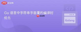 Go 语言中字符串字面量的编译时优化