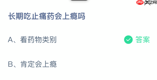 长期吃止痛药会上瘾吗