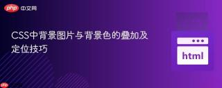 CSS中背景图片与背景色的叠加及定位技巧