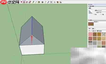 草图大师轻松绘制屋顶