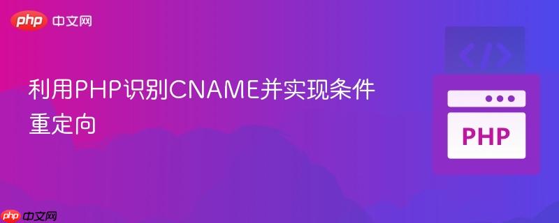 利用PHP识别CNAME并实现条件重定向