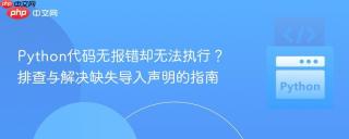 Python代码无报错却无法执行？排查与解决缺失导入声明的指南