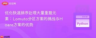 优化快速排序处理大量重复元素：Lomuto分区方案的挑战与Hoare方案的优势