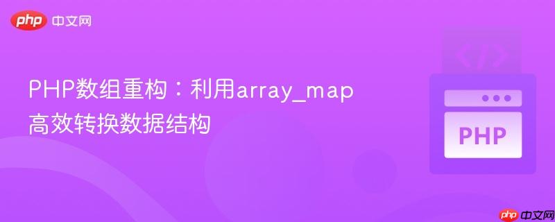 PHP数组重构:利用array_map高效转换数据结构