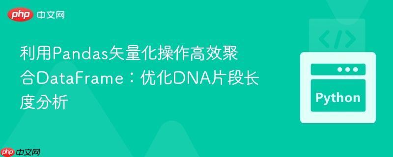 利用pandas矢量化操作高效聚合dataframe:优化dna片段长度分析