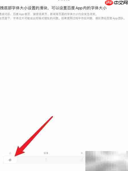 百度APP字体调小方法