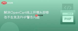 解决OpenCart线上环境头部修改不生效及PHP警告问题