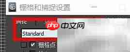 3ds Max标准栅格捕捉设置