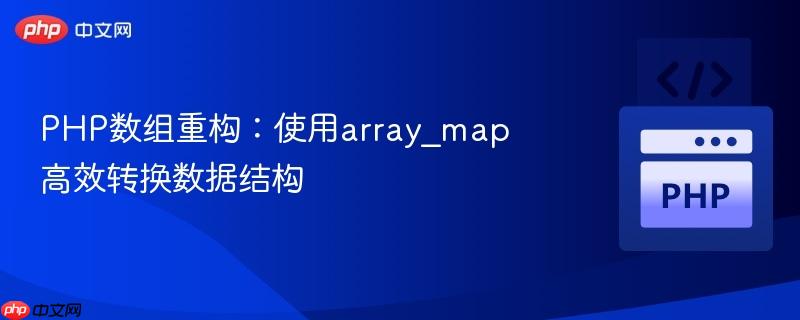 PHP数组重构:使用array_map高效转换数据结构