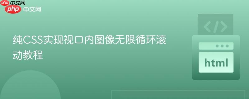纯CSS实现视口内图像无限循环滚动教程