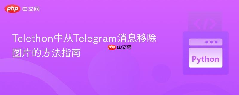 Telethon中从Telegram消息移除图片的方法指南
