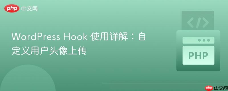 wordpress hook 使用详解:自定义用户头像上传