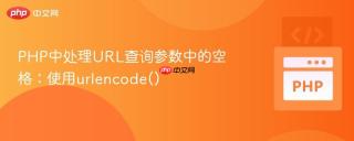 PHP中处理URL查询参数中的空格：使用urlencode()
