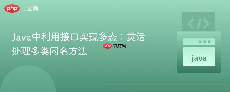Java中利用接口实现多态:灵活处理多类同名方法