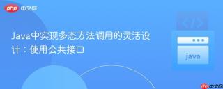 Java中实现多态方法调用的灵活设计：使用公共接口