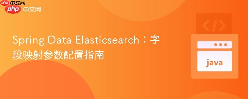 spring data elasticsearch:字段映射参数配置指南