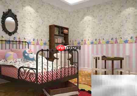 轻松打造腰线墙纸效果