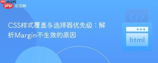 CSS样式覆盖与选择器优先级：解析Margin不生效的原因
