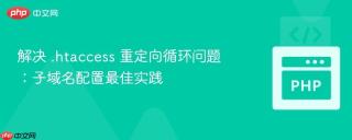 解决 .htaccess 重定向循环问题：子域名配置最佳实践