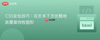 CSS定位技巧：在文本下方优雅地放置装饰性图形