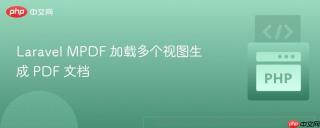 Laravel MPDF 加载多个视图生成 PDF 文档