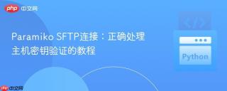 Paramiko SFTP连接：正确处理主机密钥验证的教程