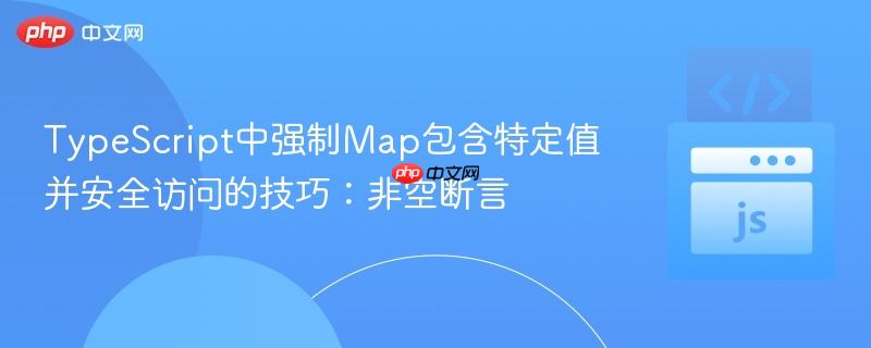 TypeScript中强制Map包含特定值并安全访问的技巧：非空断言
