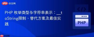 PHP 枚举类型与字符串表示：__toString限制、替代方案及最佳实践