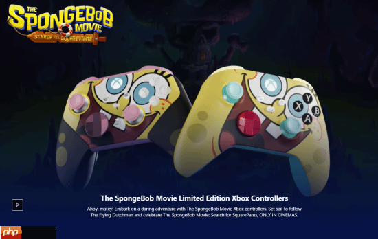 xbox联动海绵宝宝大电影:限定联名手柄来了!