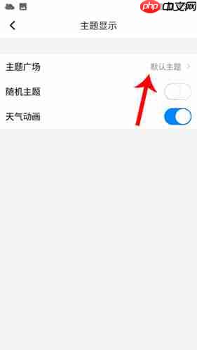 《新晴天气》更换皮肤主题方法