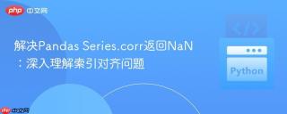解决Pandas Series.corr返回NaN：深入理解索引对齐问题