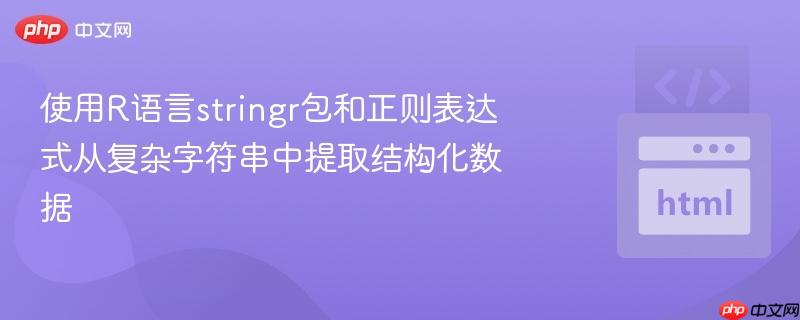 使用r语言stringr包和正则表达式从复杂字符串中提取结构化数据