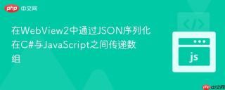 在WebView2中通过JSON序列化在C#与JavaScript之间传递数组