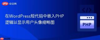 在WordPress短代码中嵌入PHP逻辑以显示用户头像缩略图