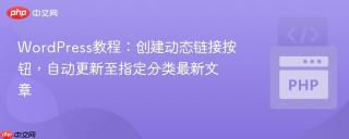 WordPress教程：创建动态链接按钮，自动更新至指定分类最新文章
