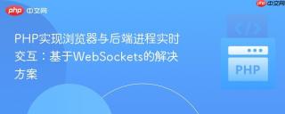 PHP实现浏览器与后端进程实时交互：基于WebSockets的解决方案