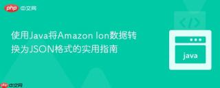 使用Java将Amazon Ion数据转换为JSON格式的实用指南