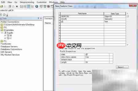 ArcGIS创建文件地理数据库